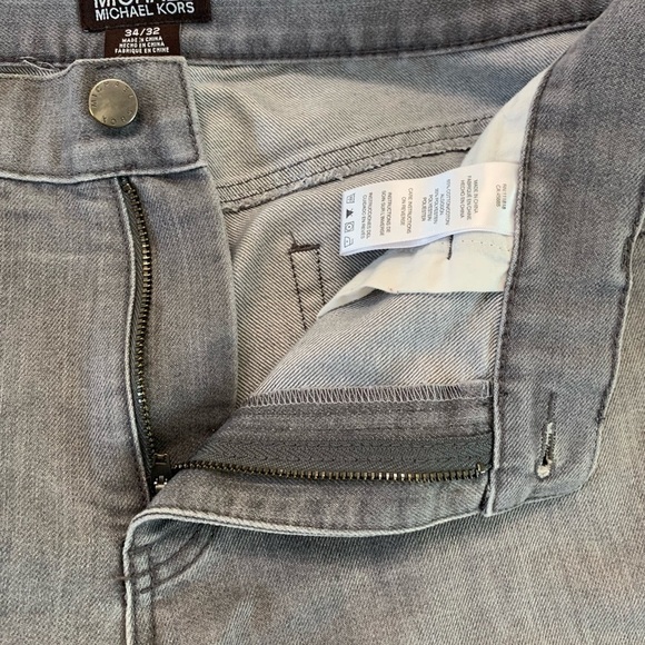 Michael Kors Gray Long Jeans Pants Size 34/32 - Picture 11 of 17